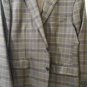NEW with tags! Brown Plaid Baroni Couture Men's Sport Jacket 46R